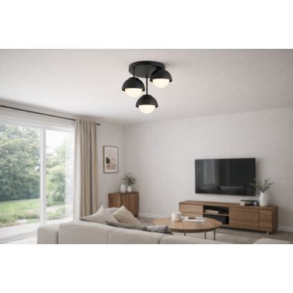 BRILAGI - Prisadený luster COSMO 3xE27/60W/230V čierna