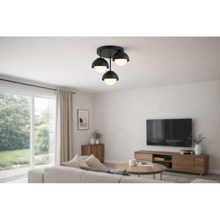 BRILAGI - Prisadený luster COSMO 3xE27/60W/230V čierna