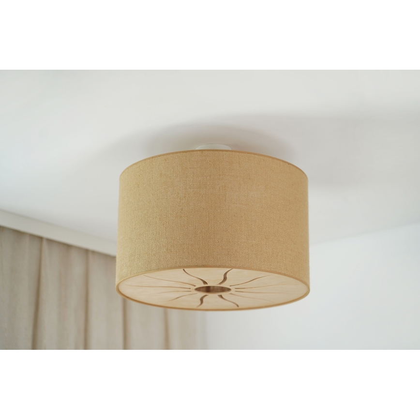 Brilagi - Prisadený luster COUNTRY ROLLER 1xE27/15W/230V pr. 45 cm béžová