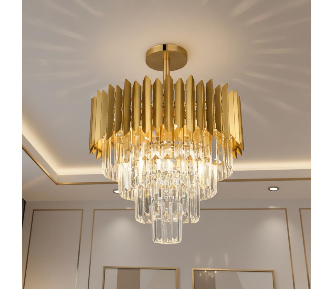Brilagi - Prisadený luster CRISTAL 5xE14/40W/230V pr. 43 cm BG72419