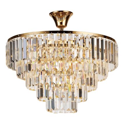Brilagi - Prisadený luster CRYSTAL 5xE14/40W/230V zlatá