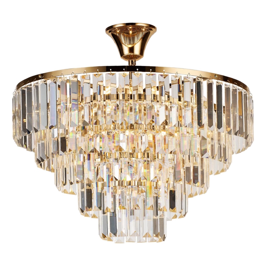 Brilagi - Prisadený luster CRYSTAL 5xE14/40W/230V zlatá