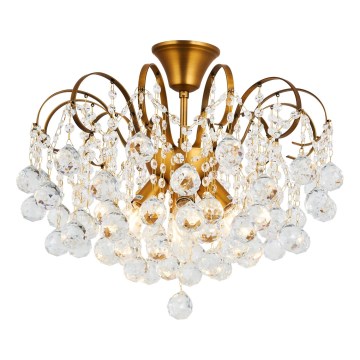 Brilagi - Prisadený luster CRYSTAL 6xE14/60W/230V bronzová