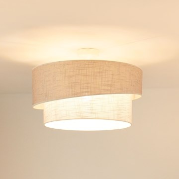 Brilagi - Prisadený luster DOVER SHINE 1xE27/15W/230V pr. 50 cm šedá/krémová