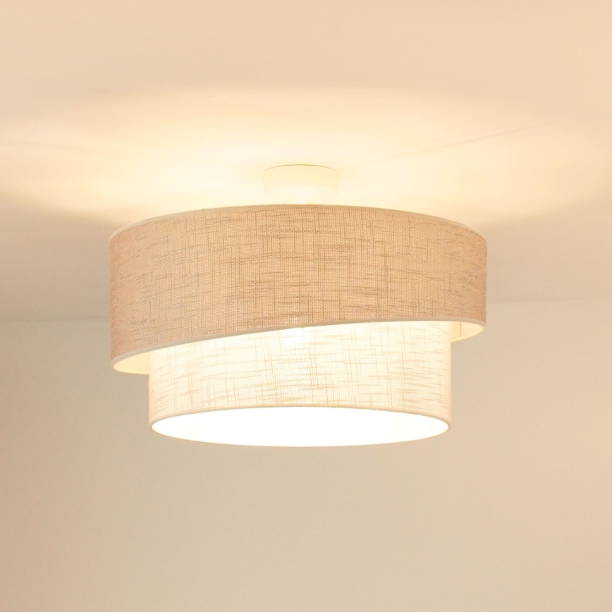 Brilagi - Prisadený luster DOVER SHINE 1xE27/15W/230V pr. 50 cm šedá/krémová