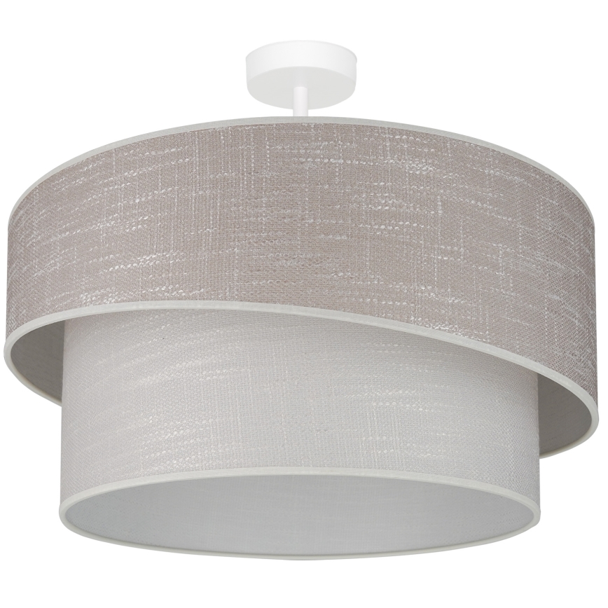 Brilagi - Prisadený luster DOVER SHINE 1xE27/15W/230V pr. 50 cm šedá/krémová