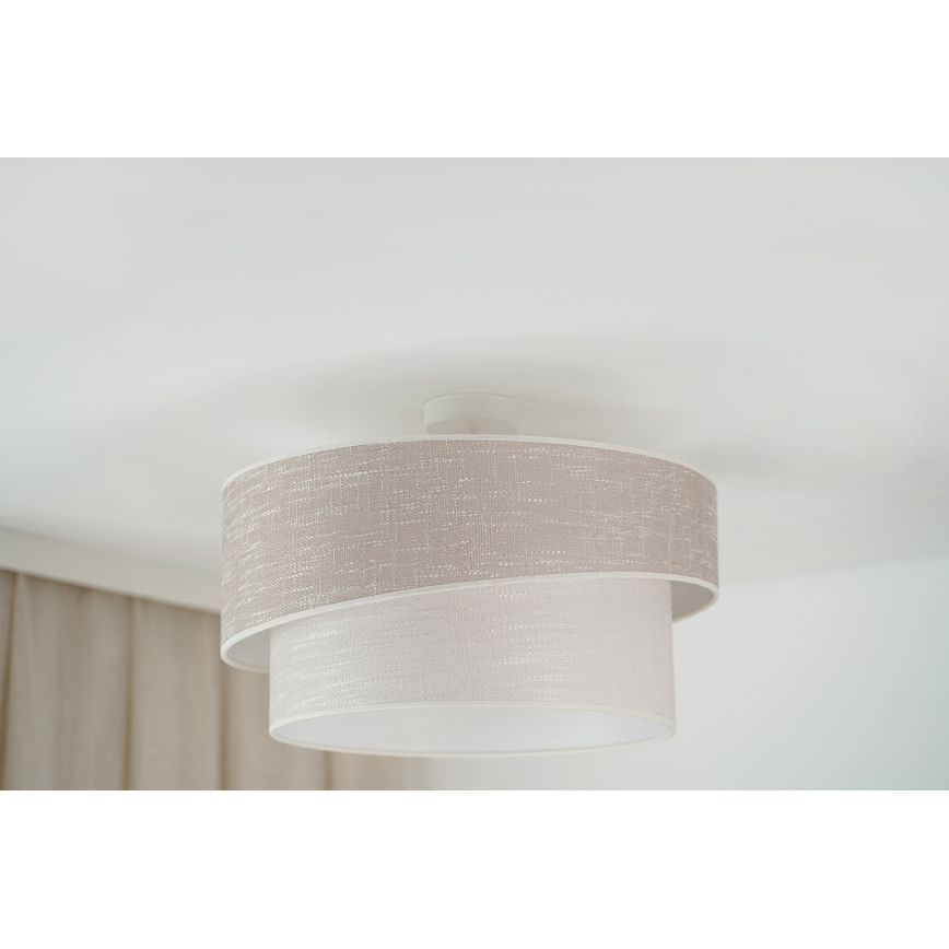 Brilagi - Prisadený luster DOVER SHINE 1xE27/15W/230V pr. 50 cm šedá/krémová