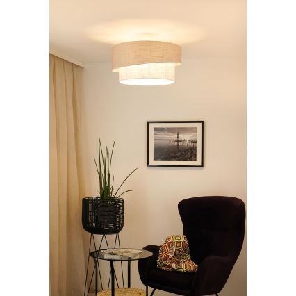 Brilagi - Prisadený luster DOVER SHINE 1xE27/15W/230V pr. 50 cm šedá/krémová