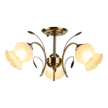 Brilagi - Prisadený luster FLORA 3xE27/60W/230V bronzová