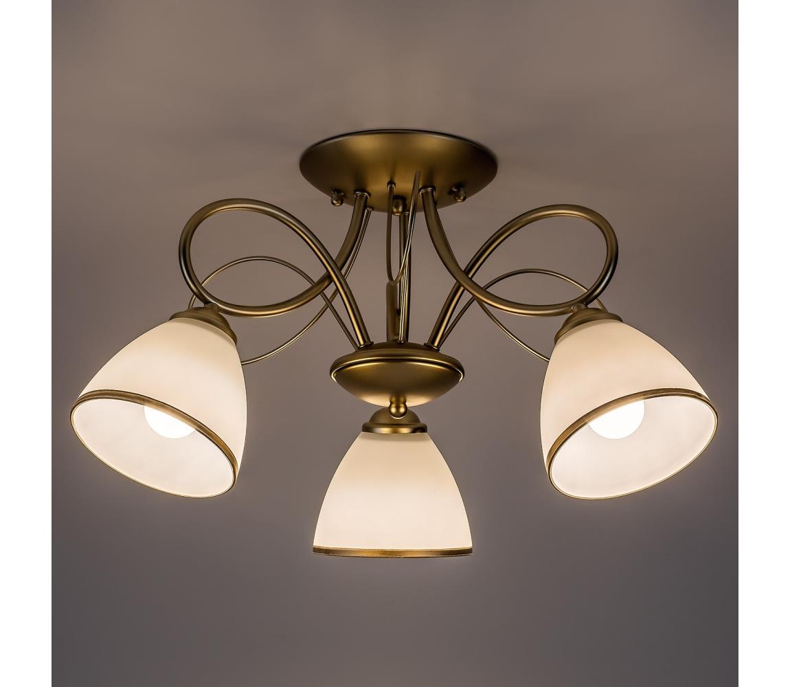 Brilagi - prisadený luster FRED 3xE27/60W/230V, priemer 59 cm, zlatý 63039