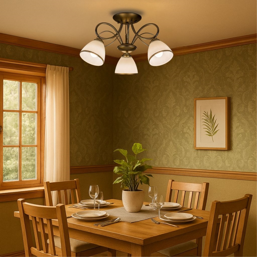 Brilagi - prisadený luster FRED 3xE27/60W/230V, priemer 59 cm, zlatý