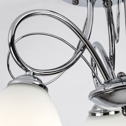Brilagi - Prisadený luster FRED, 3×E27/60W/230V, priemer 59 cm, lesklý chróm