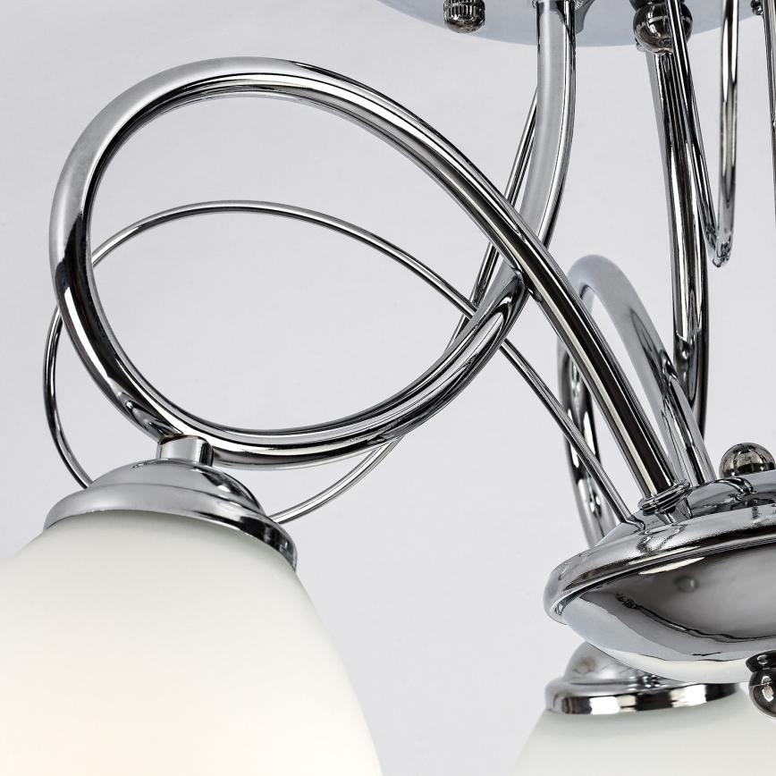 Brilagi - Prisadený luster FRED, 3×E27/60W/230V, priemer 59 cm, lesklý chróm