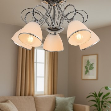 Brilagi - Prisadený luster FRED 5xE27/60W/230V, priemer 59 cm, lesklý chróm