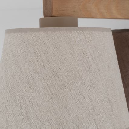 Brilagi - Prisadený luster LATTE 3xE27/15W/230V borovica/mix