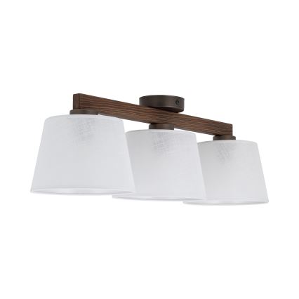 Brilagi - Prisadený luster LATTE 3xE27/60W/230V borovica/biela