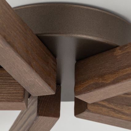 Brilagi - Prisadený luster LATTE 5xE27/15W/230V borovica/mix