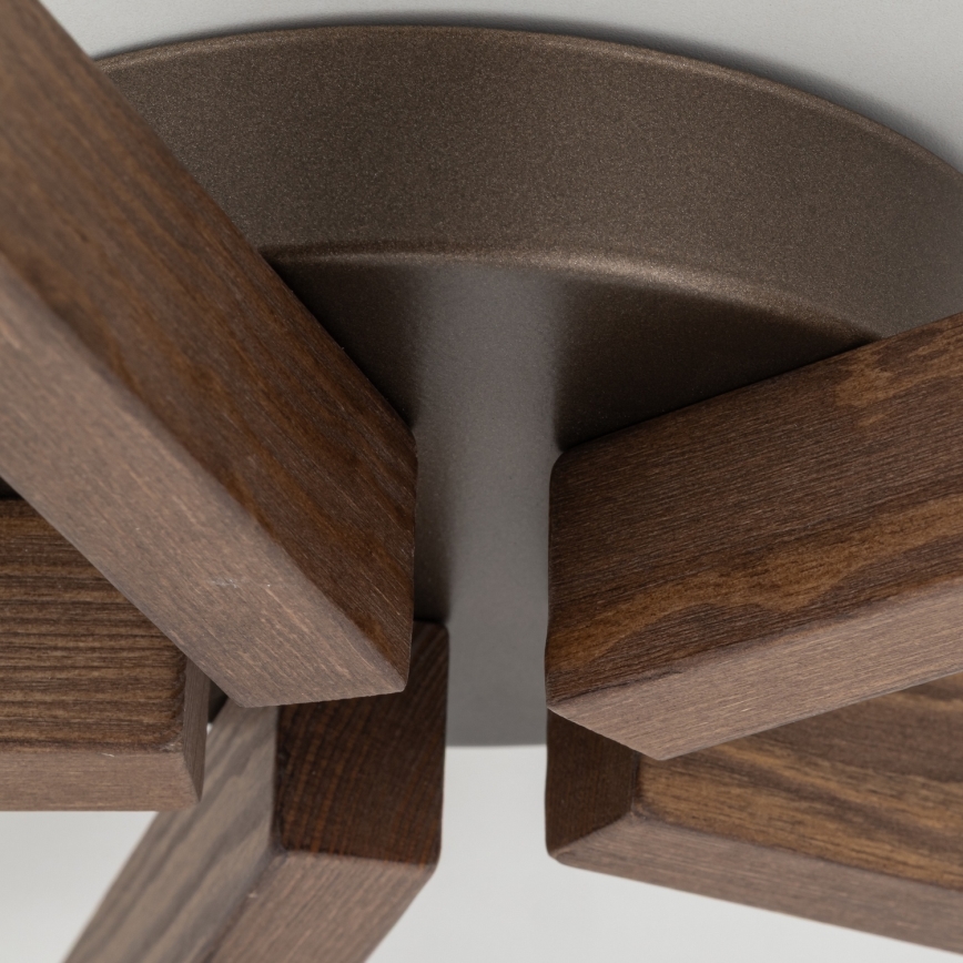 Brilagi - Prisadený luster LATTE 5xE27/15W/230V borovica/mix