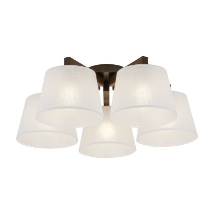 Brilagi - Prisadený luster LATTE 5xE27/60W/230V borovica/biela