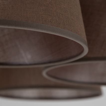 Brilagi - Prisadený luster LATTE 5xE27/60W/230V borovica/hnedá
