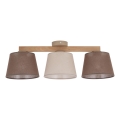 Brilagi - Prisadený luster LATTE SABIA 3xE27/15W/230V borovica/mix