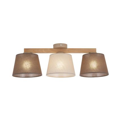 Brilagi - Prisadený luster LATTE SABIA 3xE27/15W/230V borovica/mix