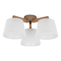 Brilagi - Prisadený luster LATTE SABIA 3xE27/60W/230V borovica/biela