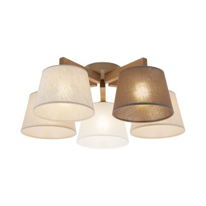 Brilagi - Prisadený luster LATTE SABIA 5xE27/60W/230V borovica/mix