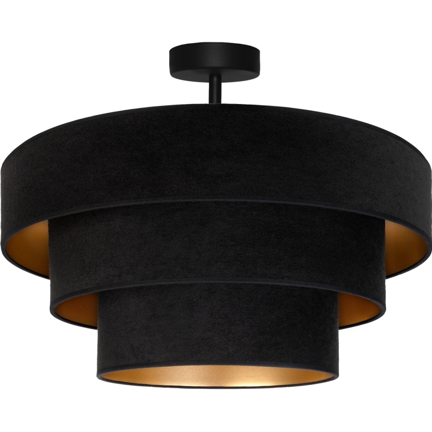 Brilagi - Prisadený luster LUNETA 1xE27/60W/230V pr. 40 cm čierna/zlatá