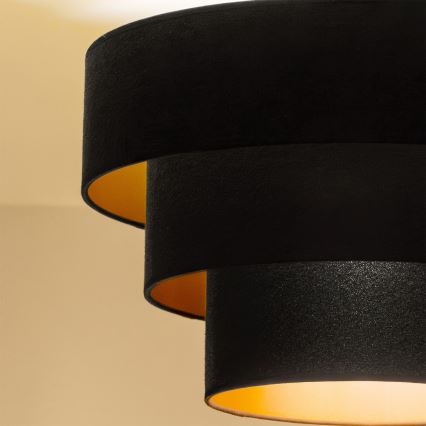 Brilagi - Prisadený luster LUNETA 1xE27/60W/230V pr. 40 cm čierna/zlatá