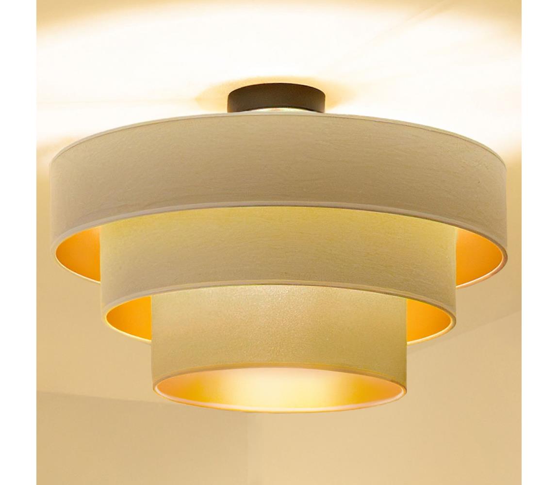 Brilagi - Prisadený luster LUNETA 1xE27/60W/230V, priemer 40 cm, krémová/zlatá 8590828052111