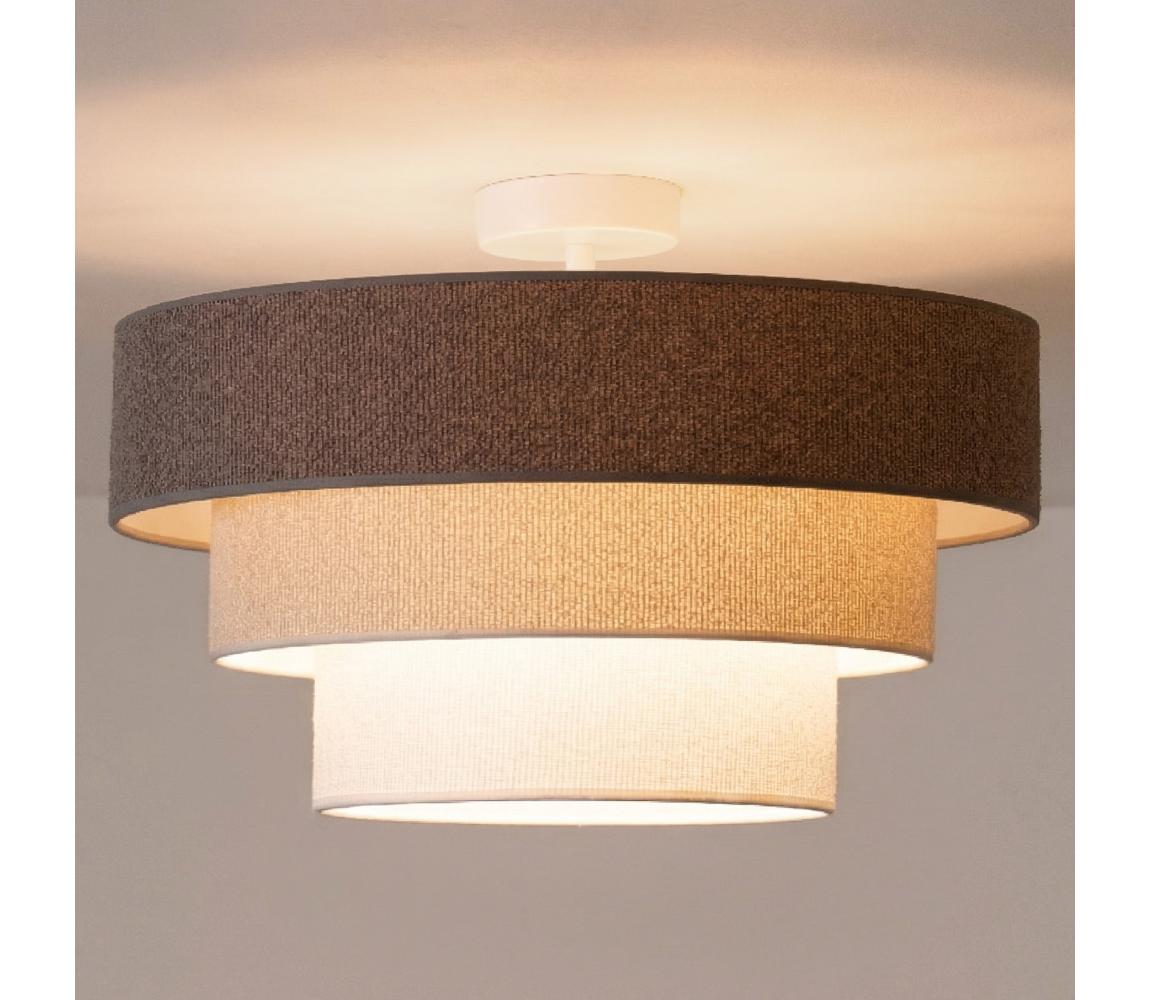 Brilagi - Prisadený luster LUNETA 1xE27/60W/230V priemer 40 cm sivá/krémová/biela 8590828052340