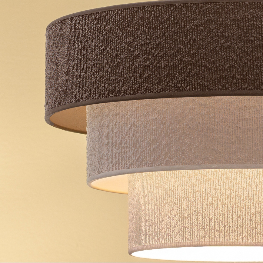 Brilagi - Prisadený luster LUNETA 1xE27/60W/230V priemer 40 cm sivá/krémová/biela