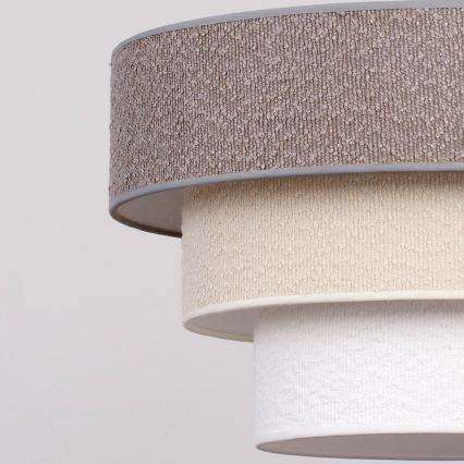 Brilagi - Prisadený luster LUNETA 1xE27/60W/230V priemer 40 cm sivá/krémová/biela