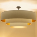 Brilagi - Prisadený luster LUNETA 3xE27/60W/230V pr. 80 cm krémová/zlatá