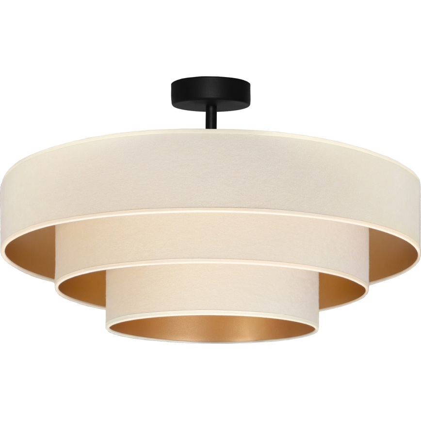 Brilagi - Prisadený luster LUNETA 3xE27/60W/230V pr. 80 cm krémová/zlatá