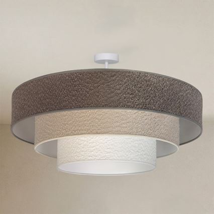 Brilagi - Prisadený luster LUNETA 3xE27/60W/230V pr. 80 cm sivá/krémová/biela