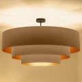 Brilagi - Prisadený luster LUNETA 3xE27/60W/230V priemer 80 cm béžová/zlatá