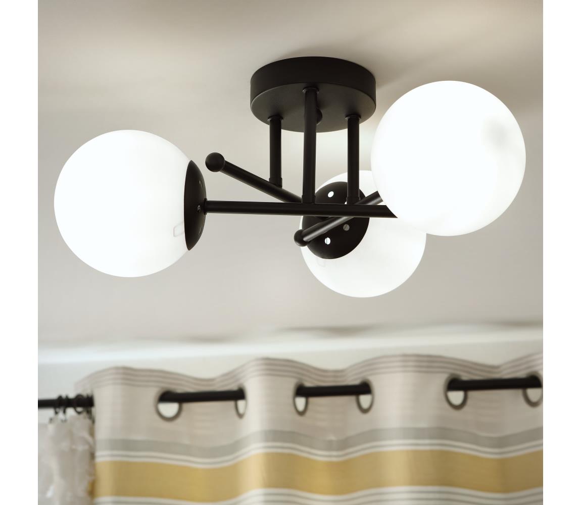 Brilagi - Prisadený luster MALIVA 3xE14/15W/230V čierna/biela LM-3.220/CZARNY/BIAŁY