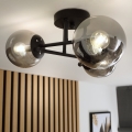 Brilagi - Prisadený luster MALIVA 3xE14/15W/230V čierna/dymová
