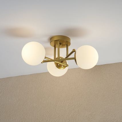 Brilagi - Prisadený luster MALIVA 3xE14/15W/230V zlatá/biela