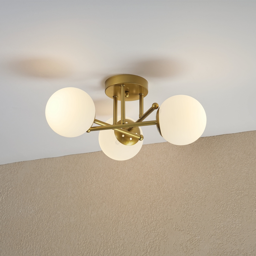 Brilagi - Prisadený luster MALIVA 3xE14/15W/230V zlatá/biela