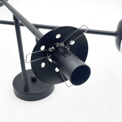 Brilagi - Prisadený luster MALIVA 4xE14/15W/230V čierna/číra