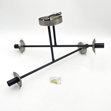 Brilagi - Prisadený luster MALIVA 4xE14/15W/230V matný chróm/dymová