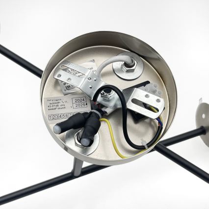 Brilagi - Prisadený luster MALIVA 4xE14/15W/230V matný chróm/dymová