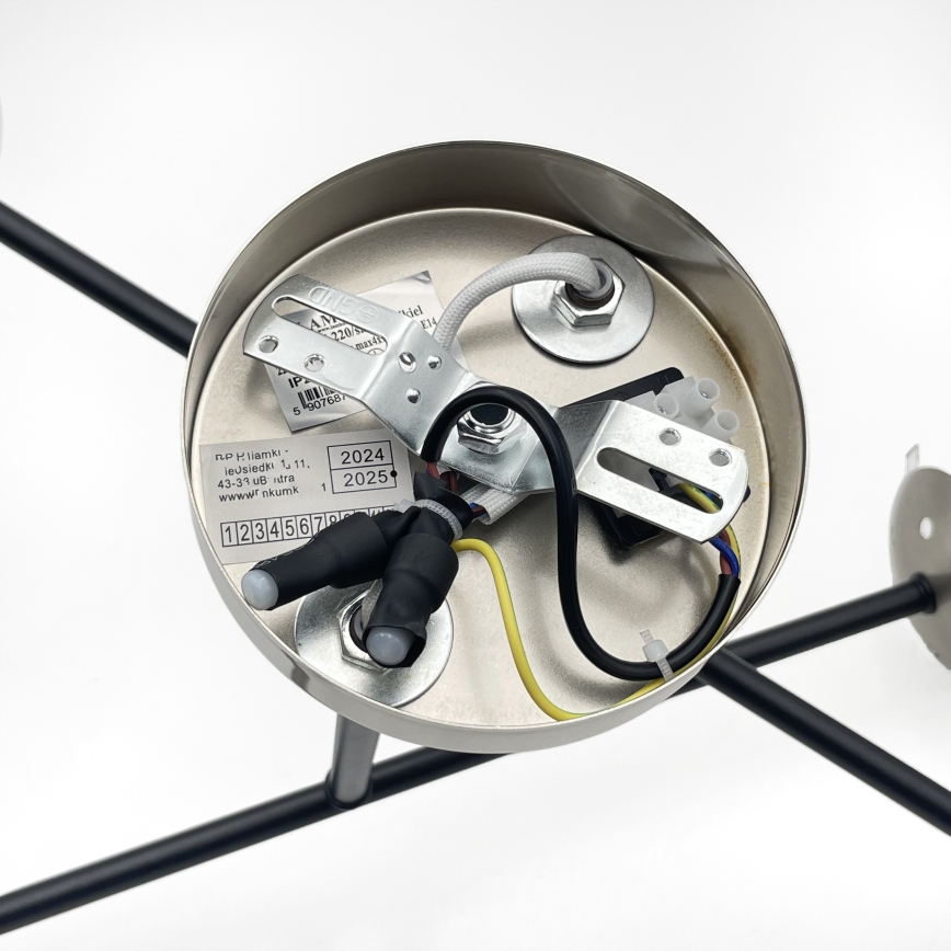 Brilagi - Prisadený luster MALIVA 4xE14/15W/230V matný chróm/dymová