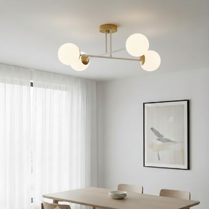 Brilagi - Prisadený luster MALIVA 4xE14/15W/230V zlatá/biela