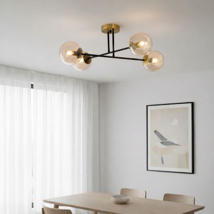 Brilagi - Prisadený luster MALIVA 4xE14/15W/230V zlatý