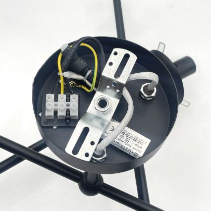 Brilagi - Prisadený luster MALIVA 6xE14/15W/230V čierna/dymová