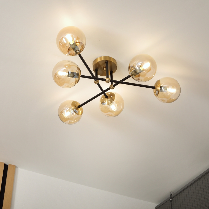 Brilagi - Prisadený luster MALIVA 6xE14/15W/230V zlatý